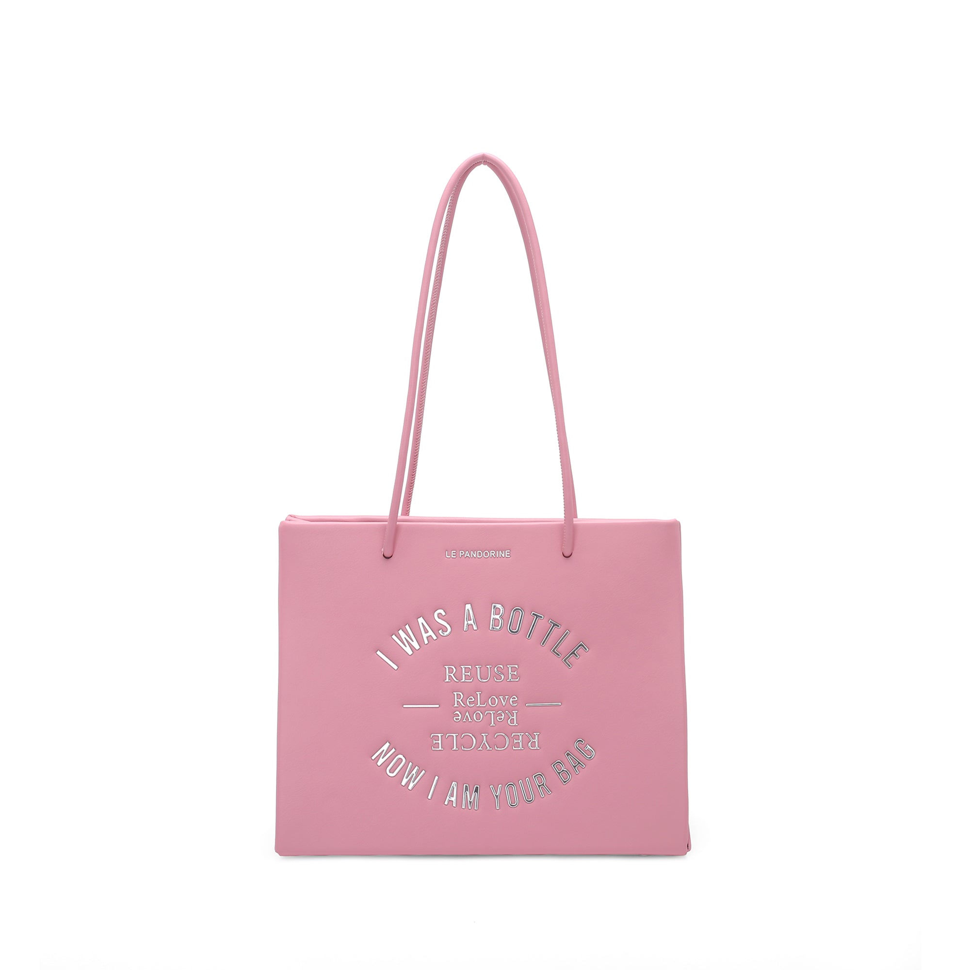 Shopper piccola Bottle Bag colore rosa - Planet B | Le Pandorine