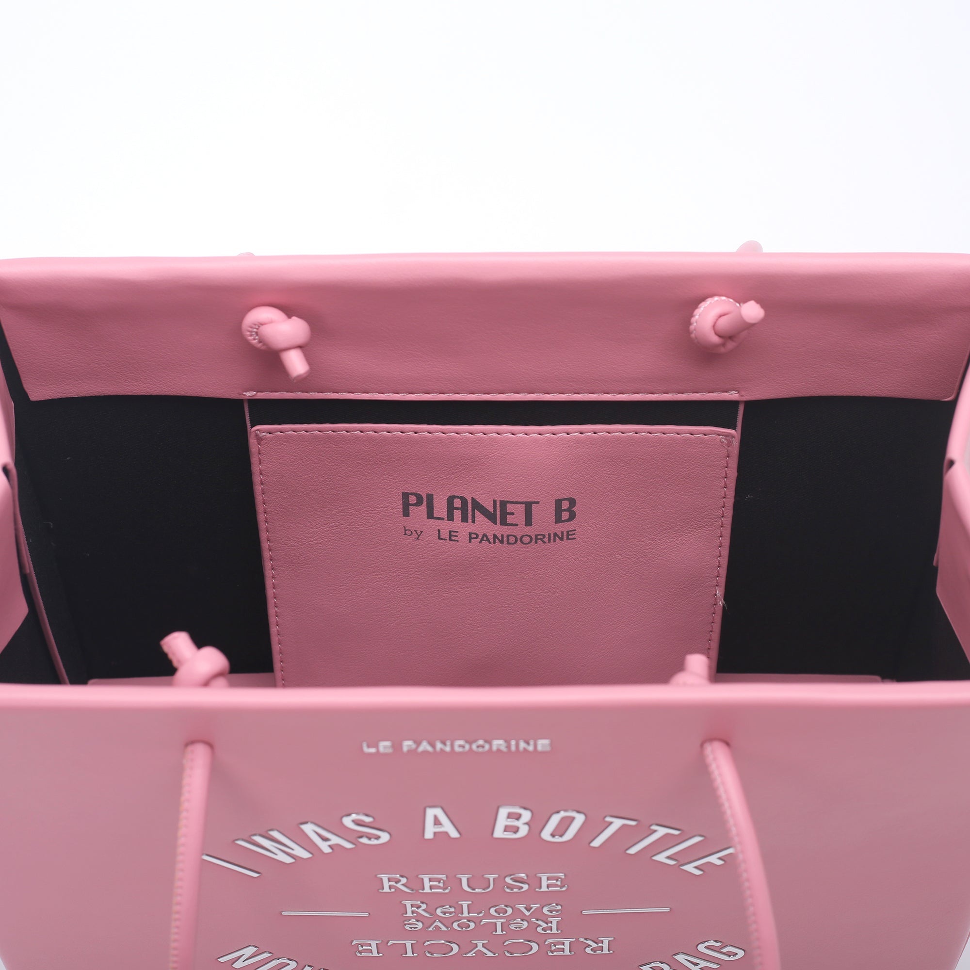 Shopper piccola Bottle Bag colore rosa - Planet B | Le Pandorine